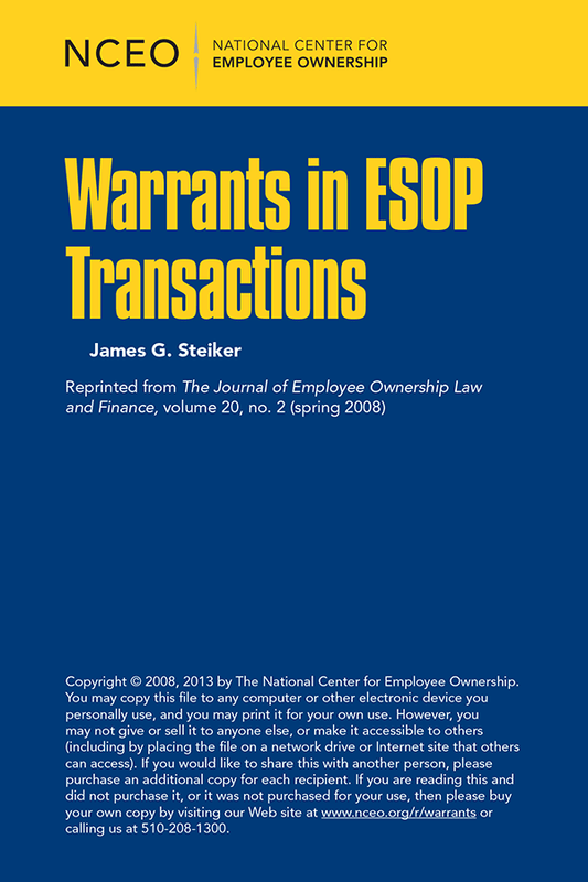 Warrants in ESOP Transactions (Digital)